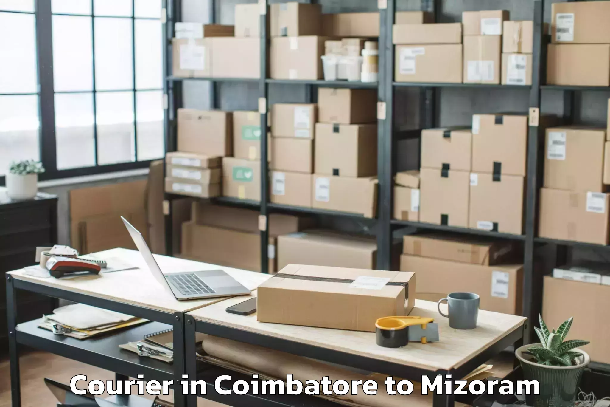 Trusted Coimbatore to Icfai University Mizoram Aizaw Courier